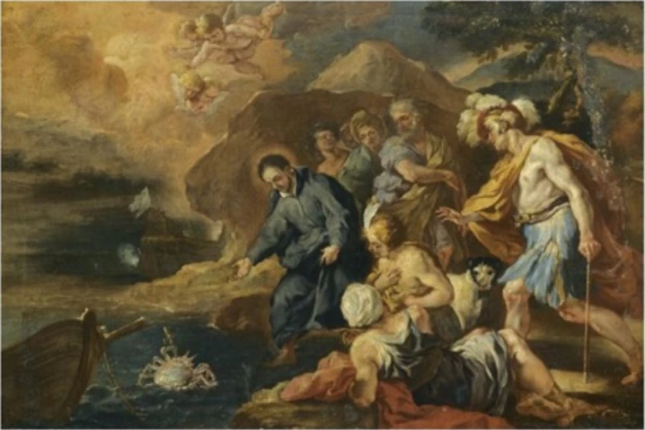 Il miracolo di san Francesco Saverio e il granchio